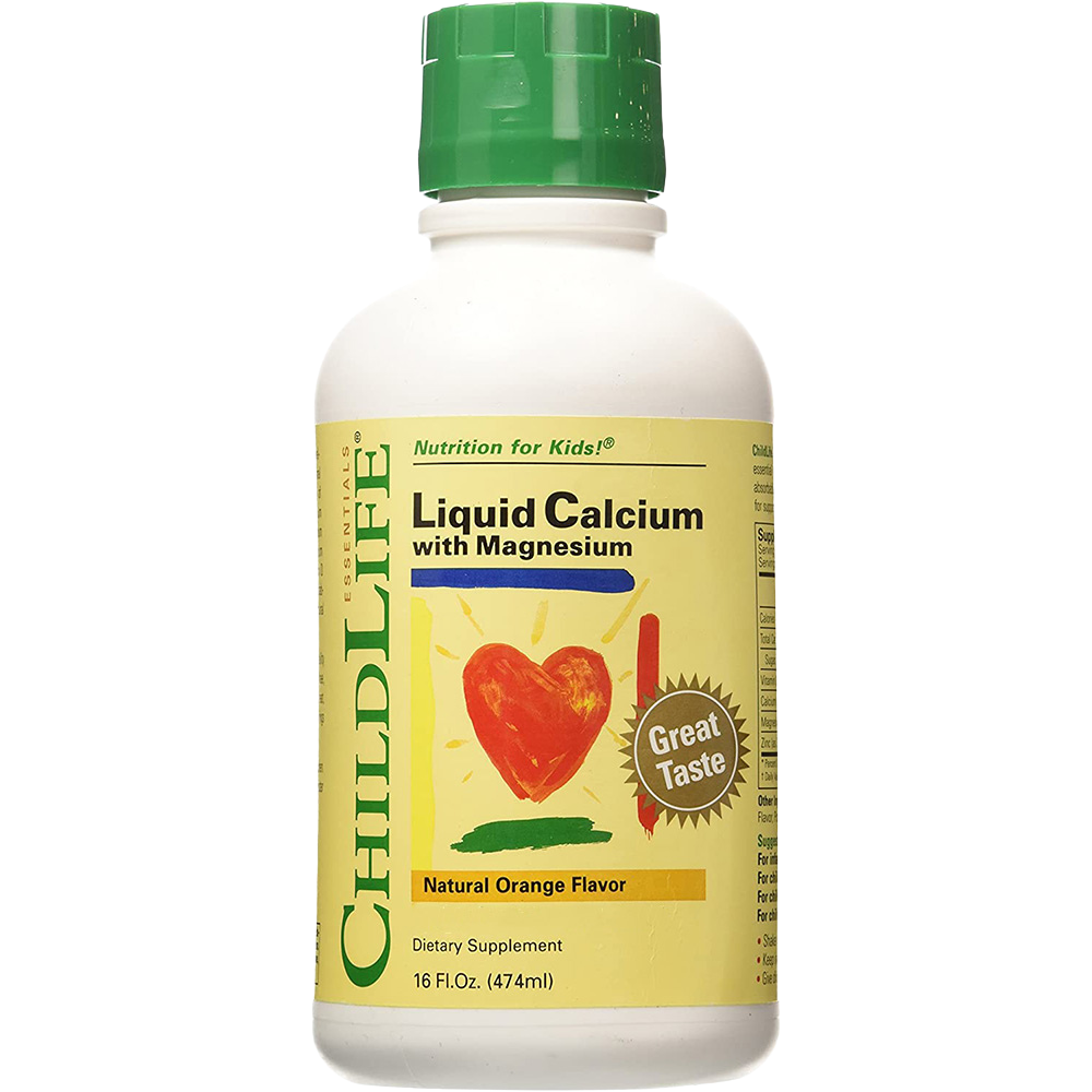 Calcio líquido con magnesio, sabor a naranja