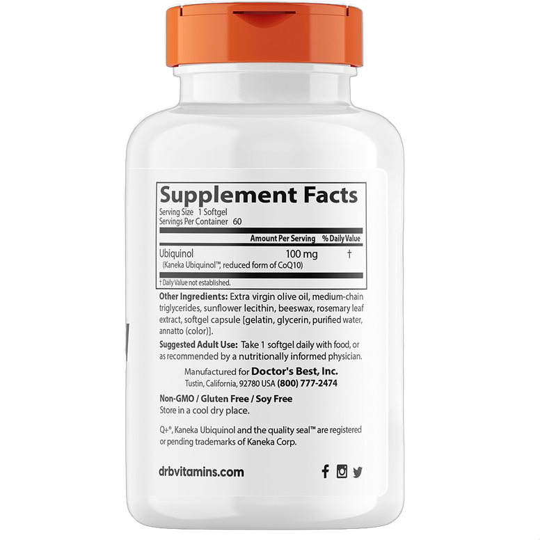 Ubiquinol with Kaneka, 100mg