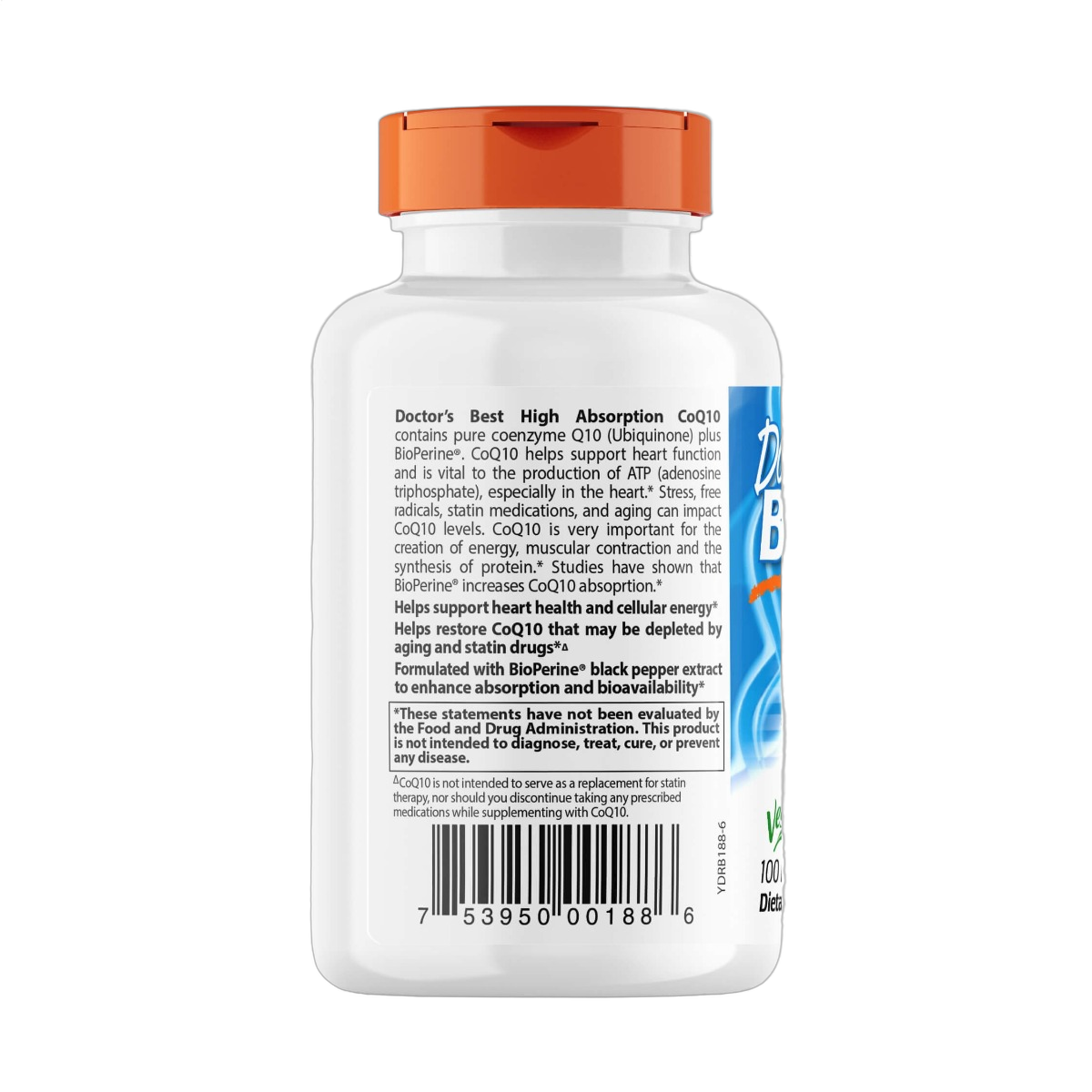 High Absorption CoQ10 with BioPerine, 100mg
