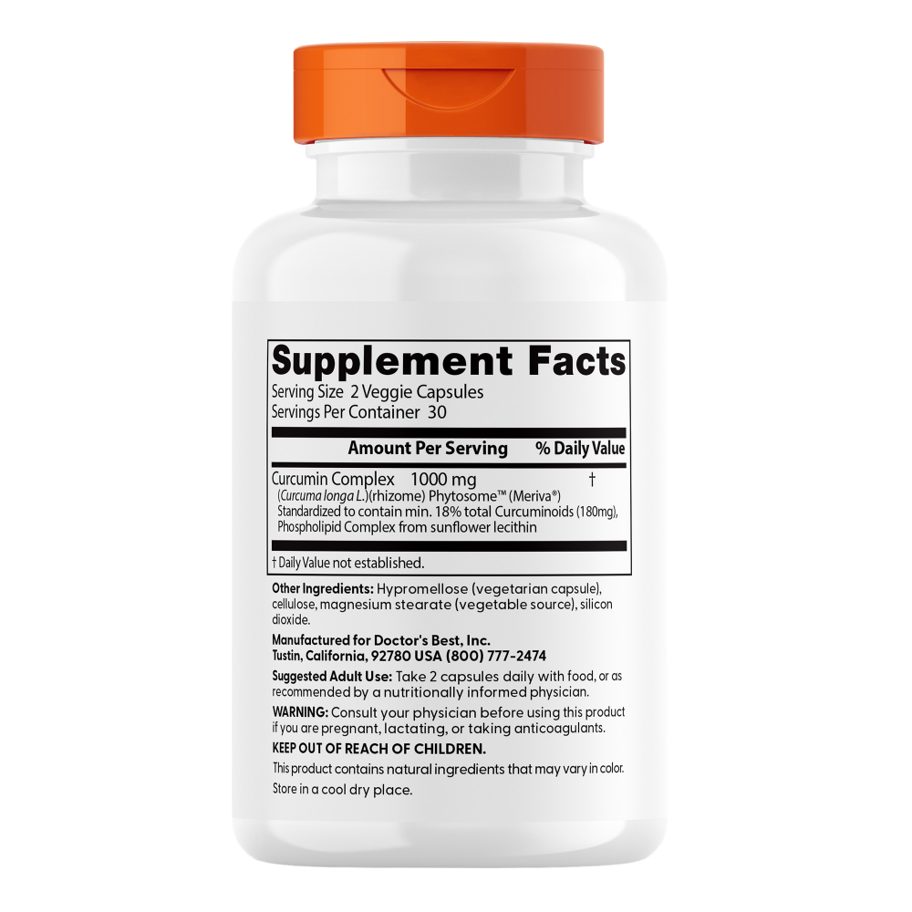 Phytosome de curcumine avec Meriva, 500 mg
