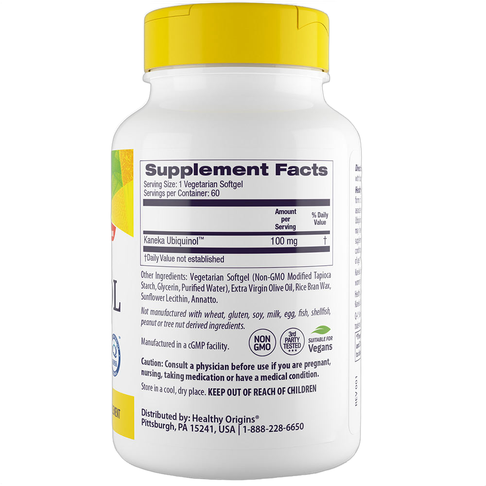 Vegan Ubiquinol, 100mg