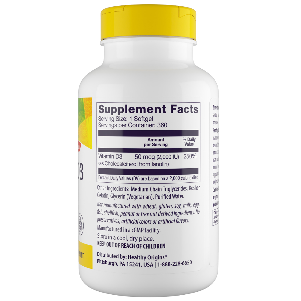 Vitamin D3, 2.000 IE