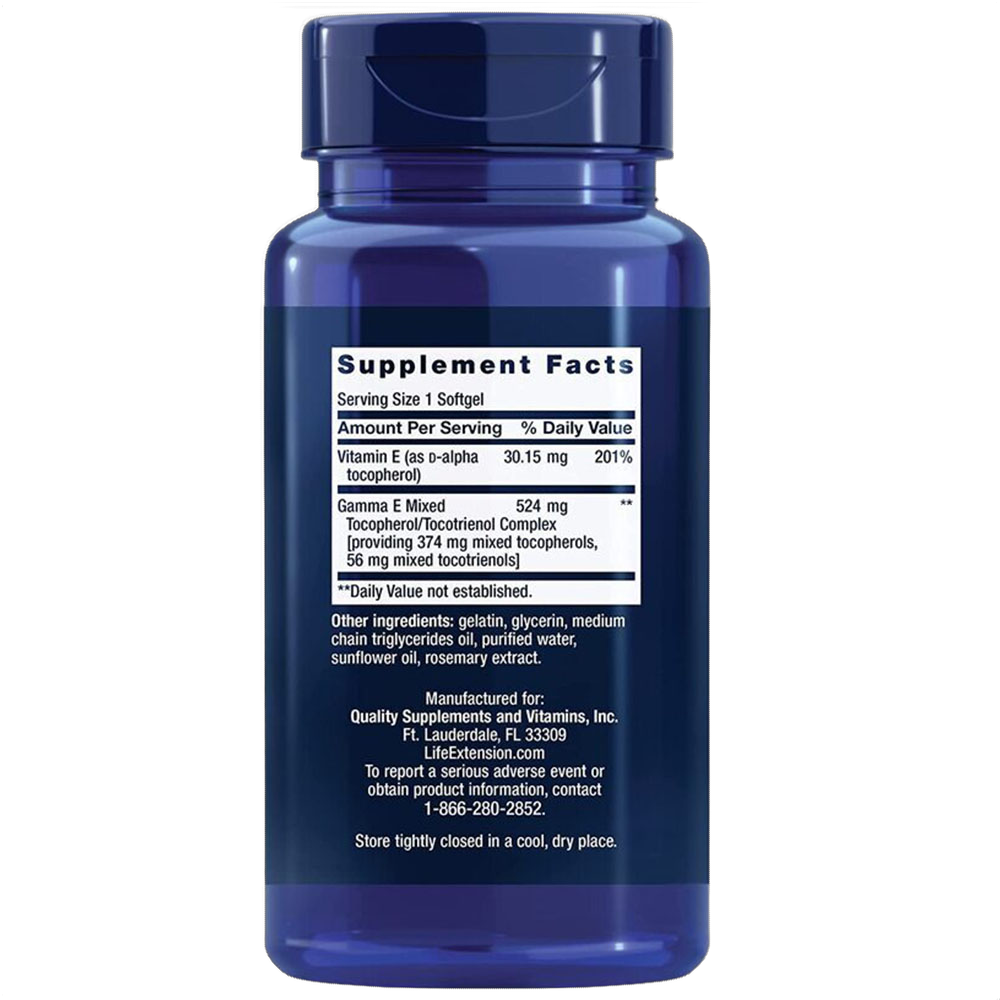 Gamma E, Gemischte Tocopherole und Tocotrienole