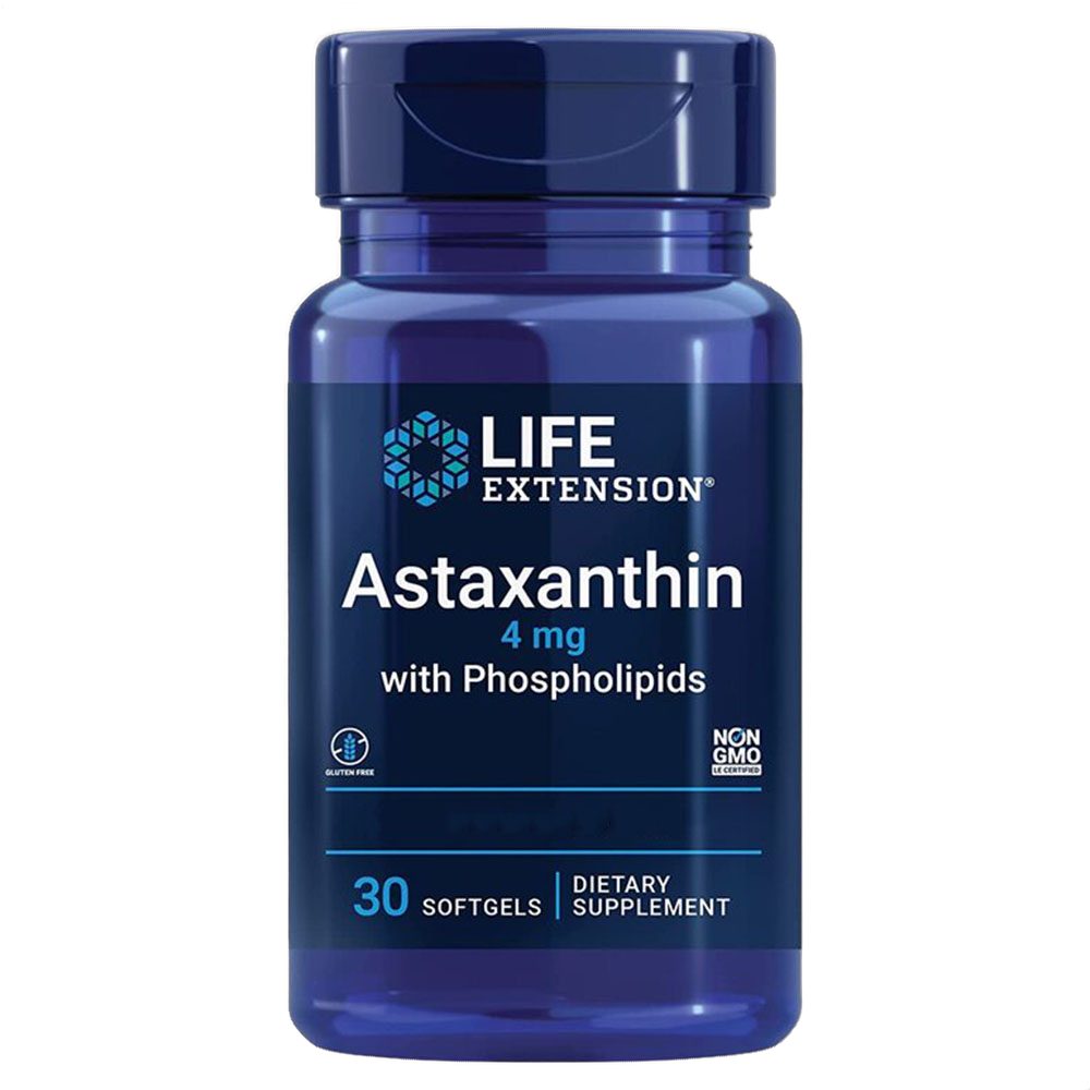 Astaxantina con fosfolípidos, 4 mg