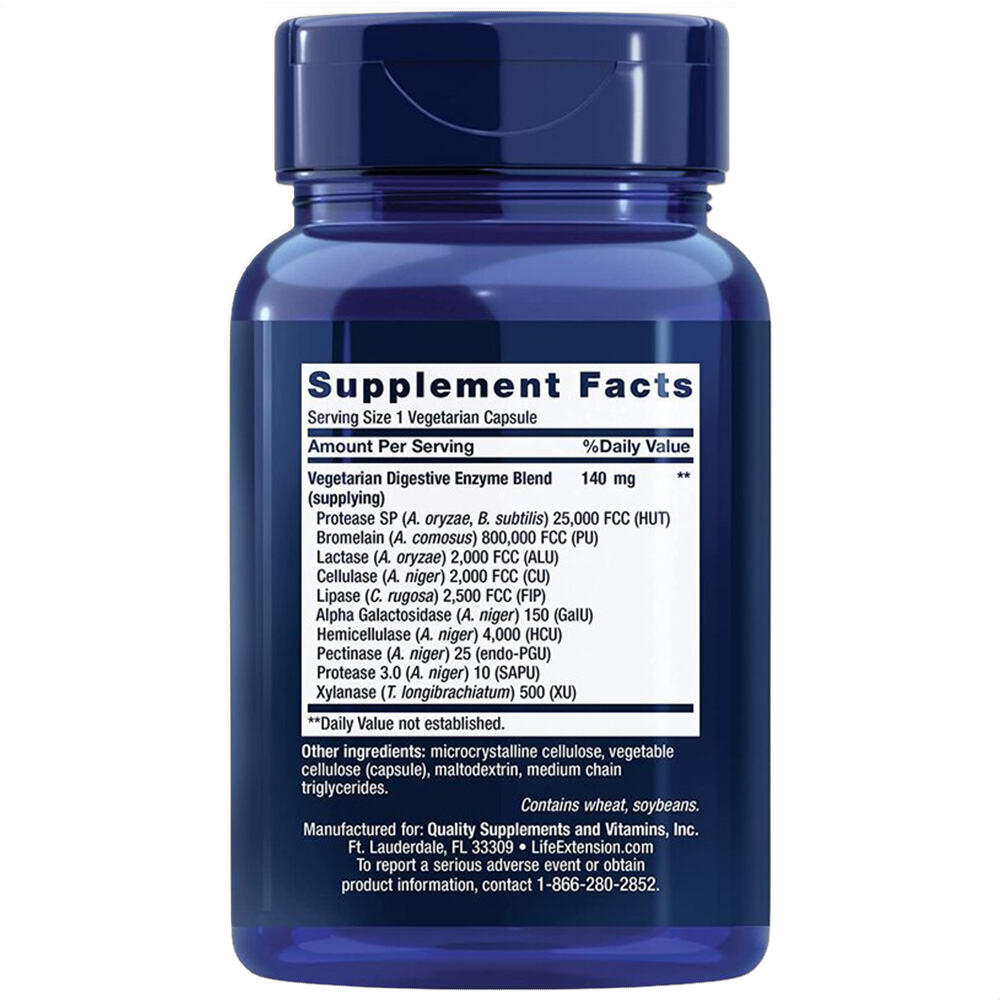 Enhanced Super, Enzymes digestives