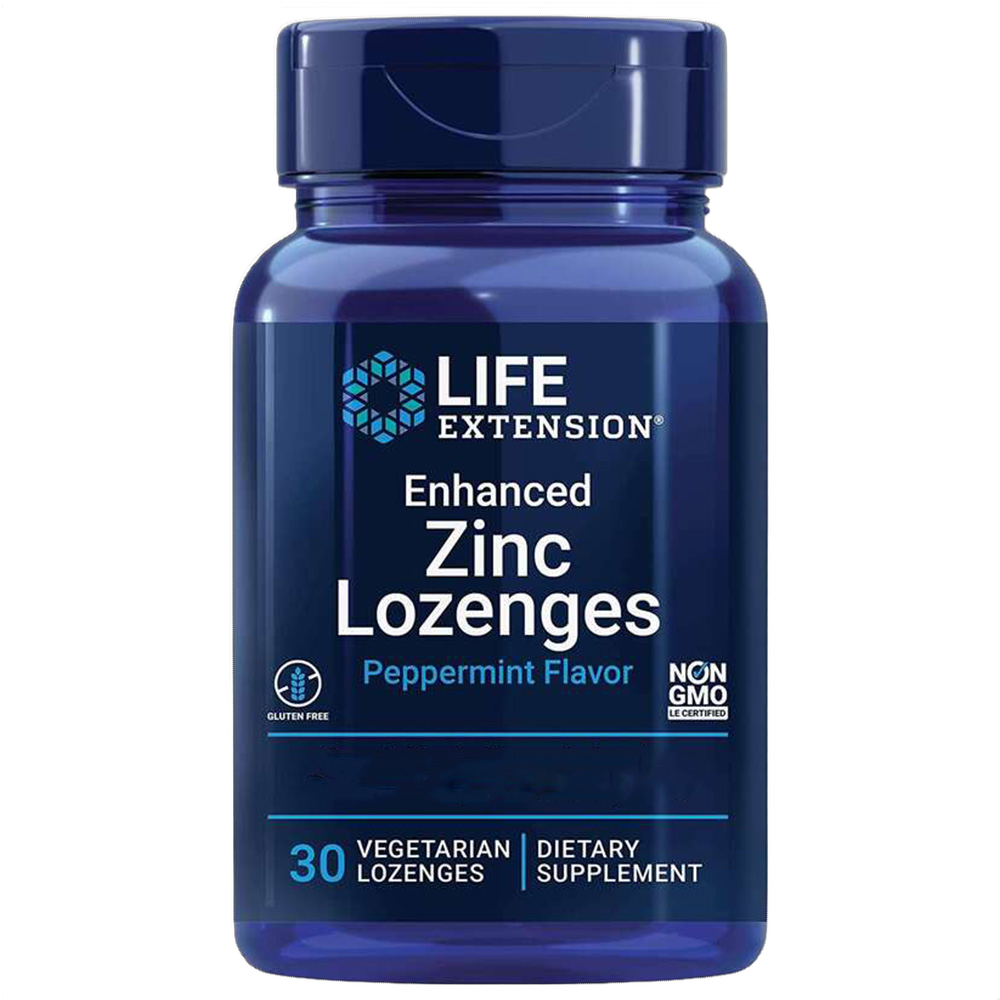 Enhanced, Pastilles de zinc, saveur menthe poivrée