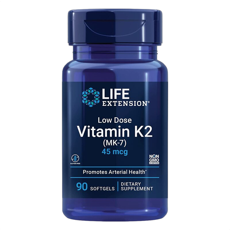 Vitamina K2 en dosis baja, 45 mg