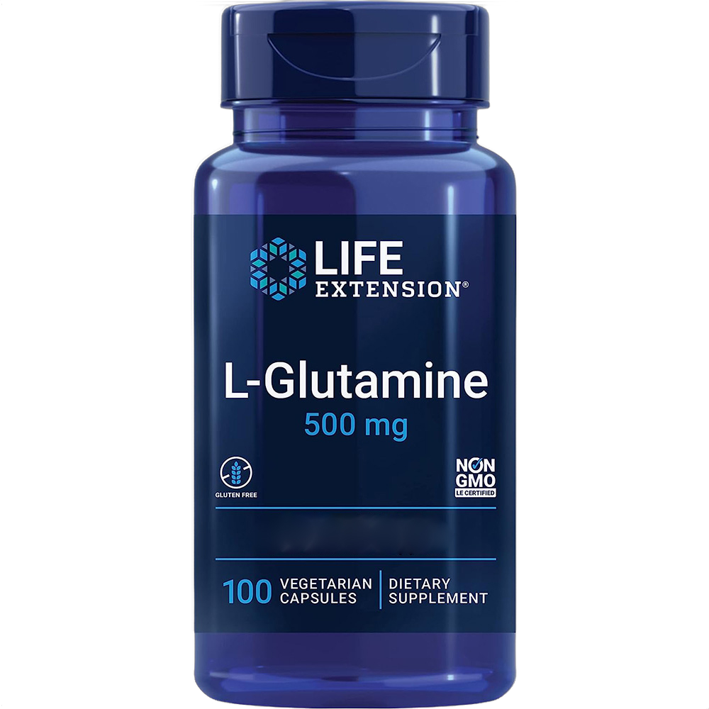 L-glutamina, 500 mg