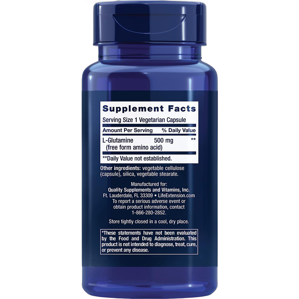 L-Glutamine, 500mg