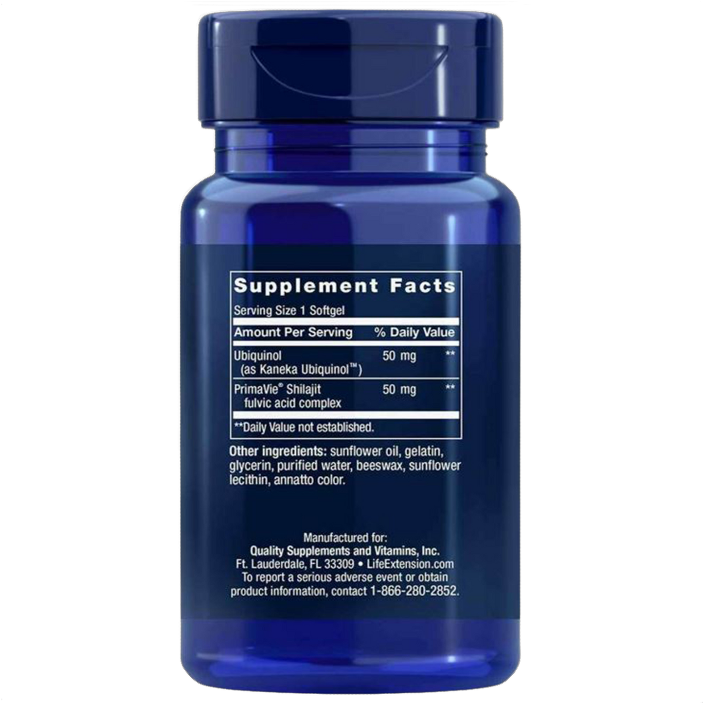 Super Ubiquinol CoQ10 with Enhanced Mitochondrial Support, 50mg