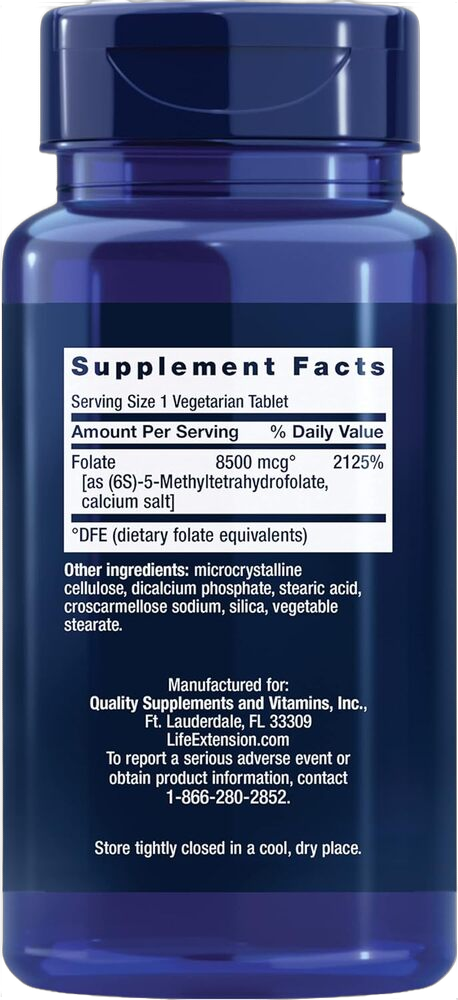 Folato ottimizzato ad alta potenza, 8.500 mg