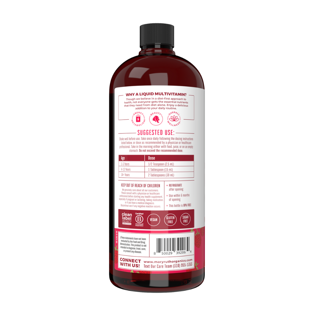 Liquid Morning, Multivitamínico, frambuesa