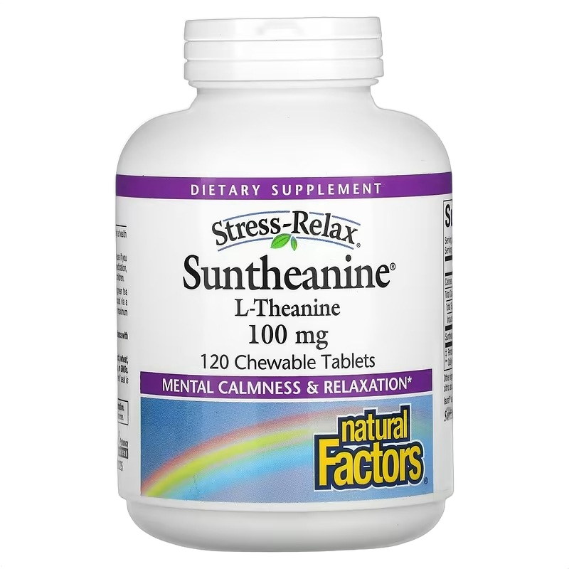 Stress-Relax, Suntheanine L-teanina, 100 mg