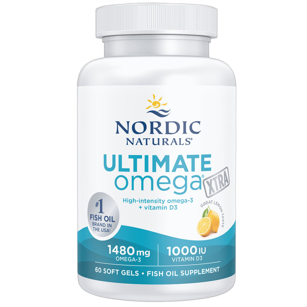 Ultimate Omega Xtra,, Aceite de pescado, 1.480 mg, sabor a limón
