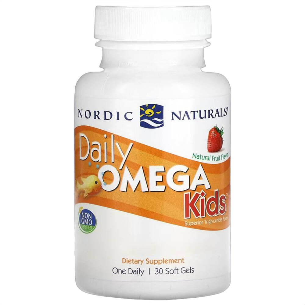 Daily Omega Kids, (per bambini), gusto frutta naturale