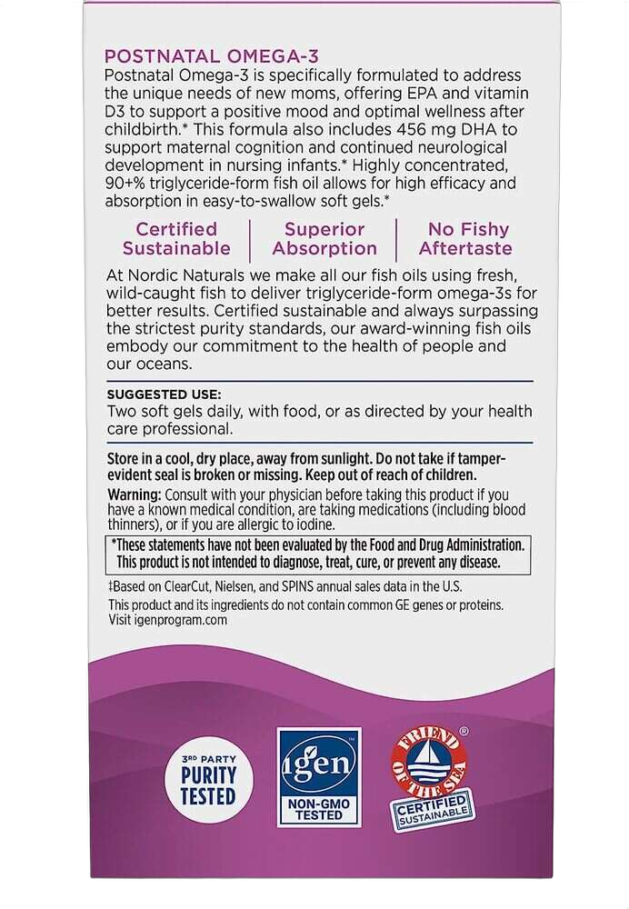 Omega-3 nach der Geburt, 560 mg, Zitrone