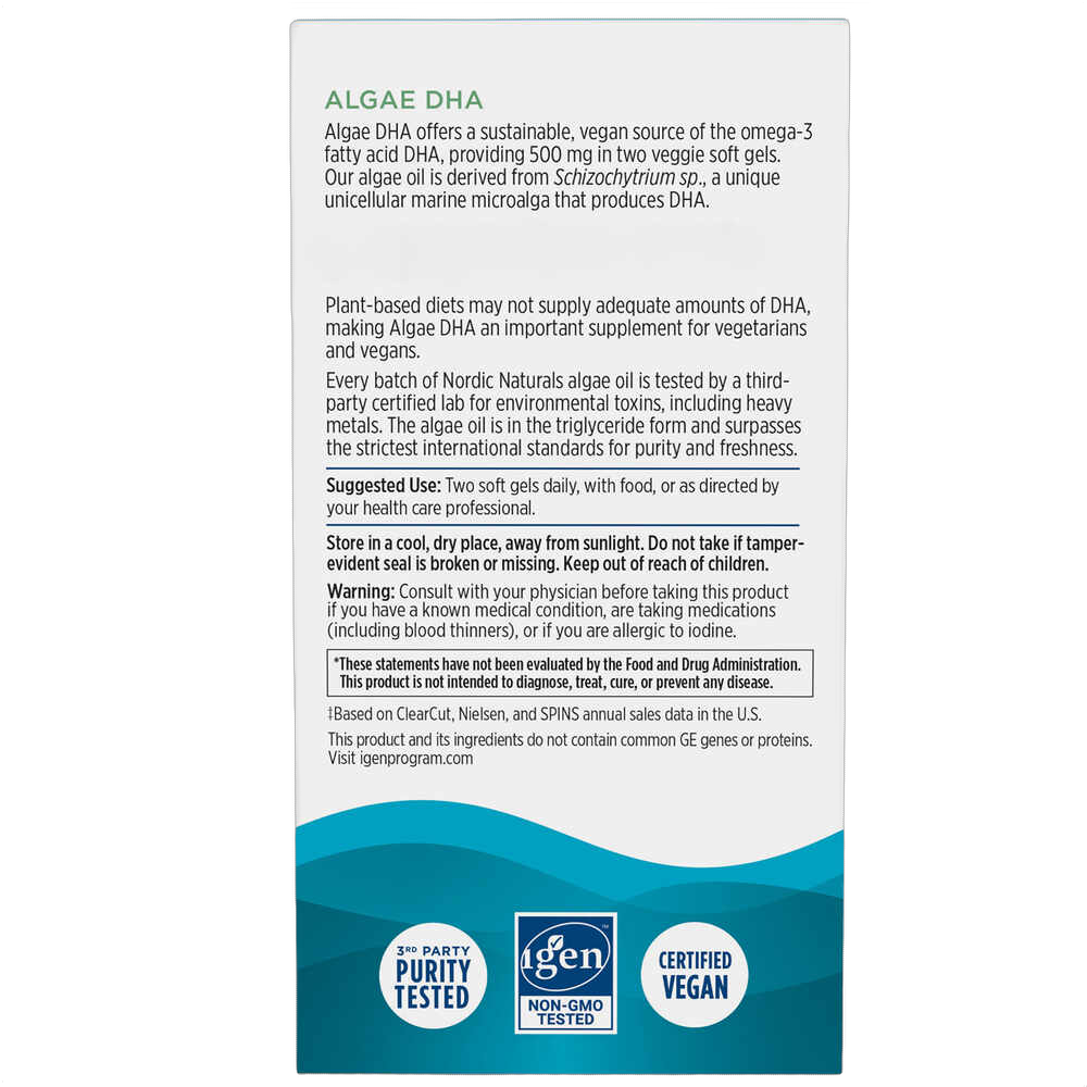 Algae DHA, 500 mg