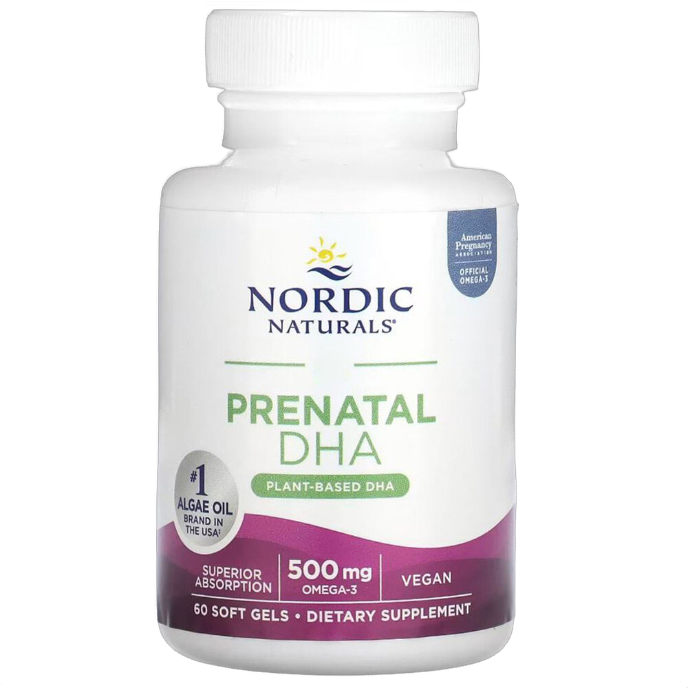DHA prenatale vegano, 500 mg Omega-3