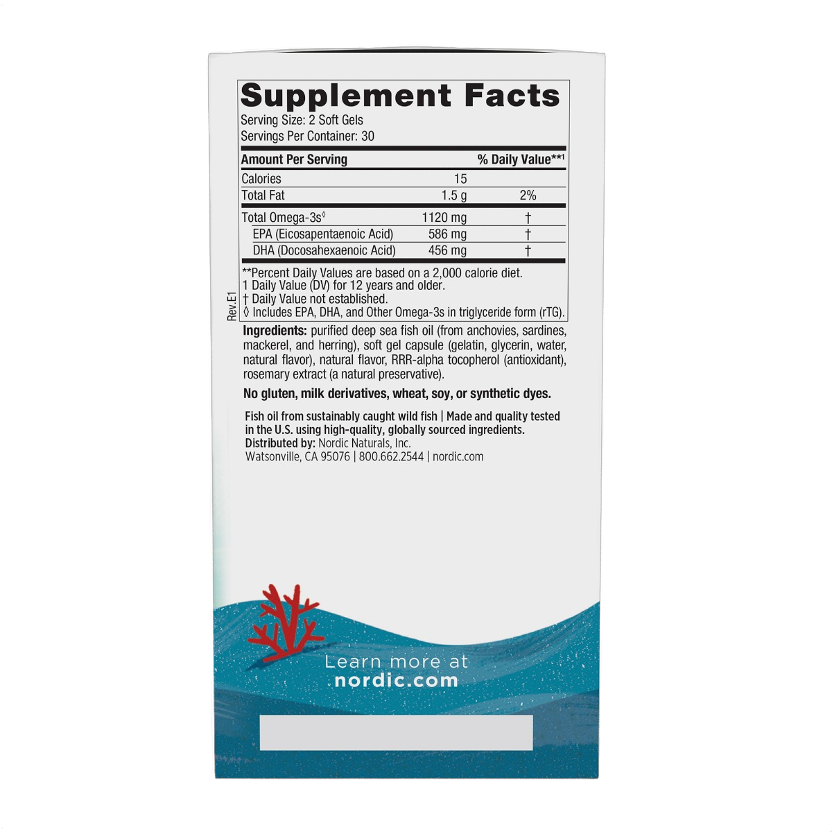 Ultimate Omega 2X Teen,, Aceite de pescado omega-3 para adolescentes, 1.120 mg de omega-3, fresa