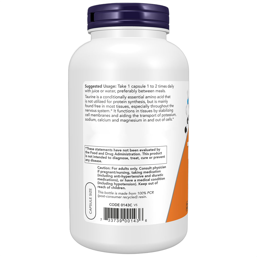 Taurina a doppia concentrazione, 1.000 mg