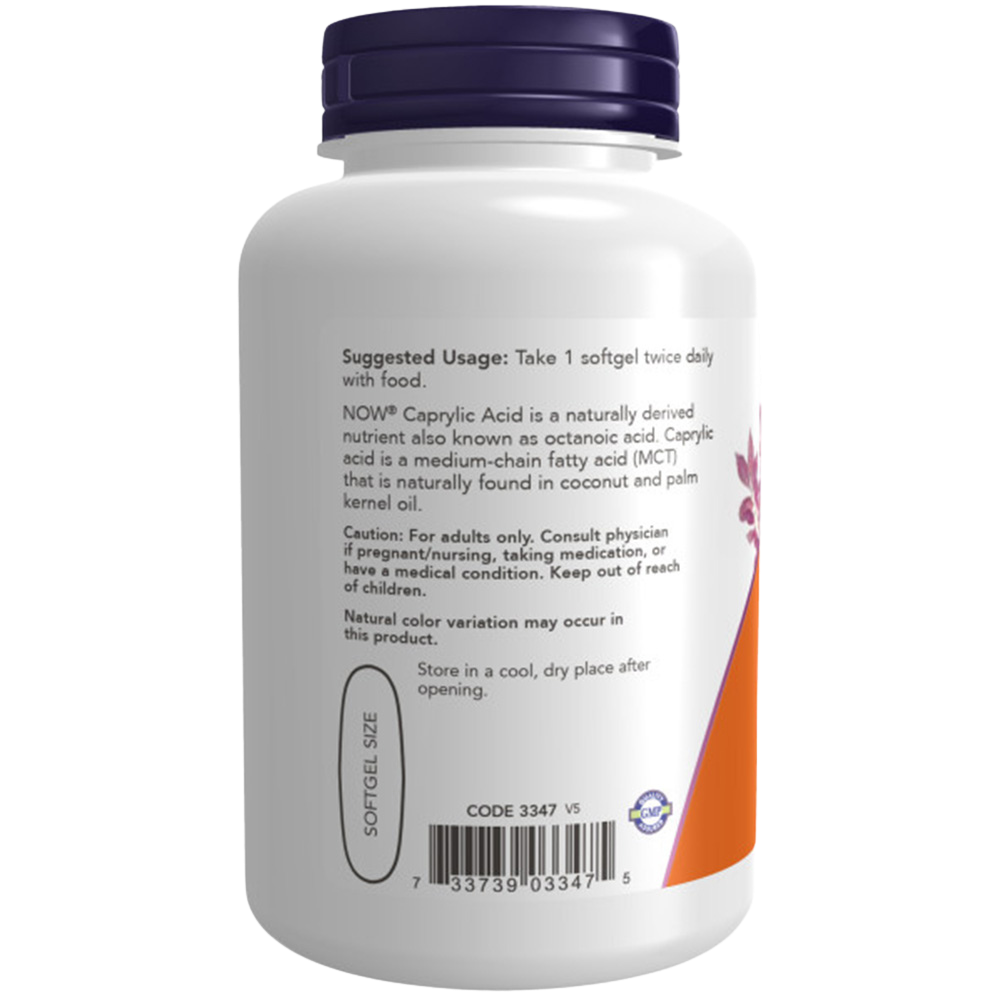Acide caprylique, 600 mg