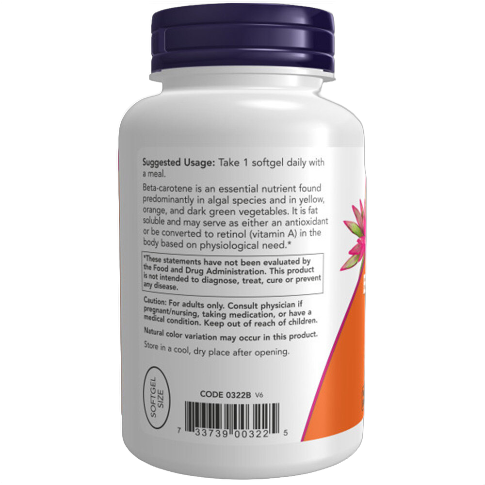 Natural Beta Carotene, 7500mcg (25000IU)