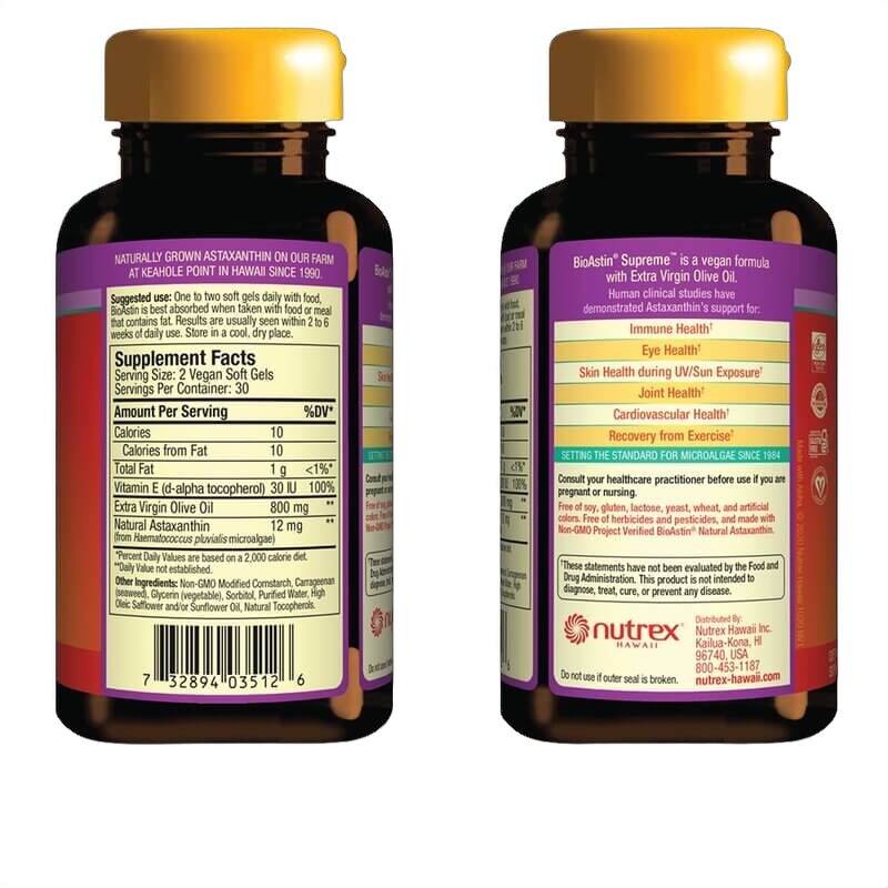 BioAstin Supreme Astaxanthin, 6 mg