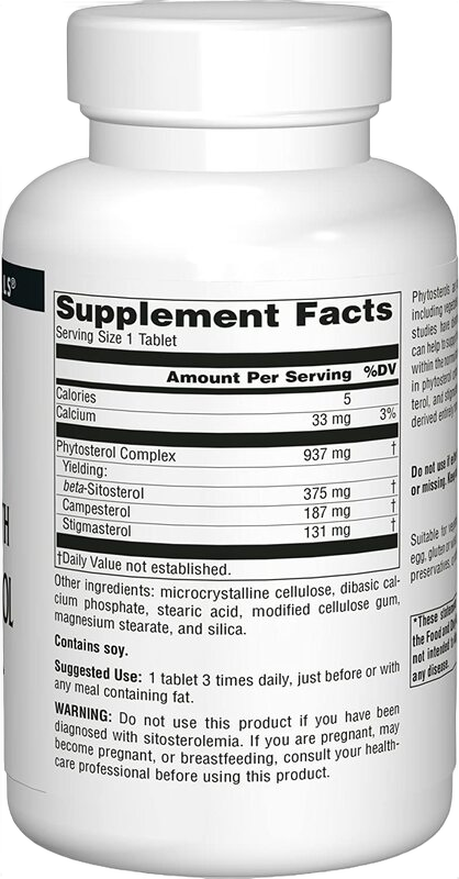 Beta-sitosterol mega potencia, 375 mg