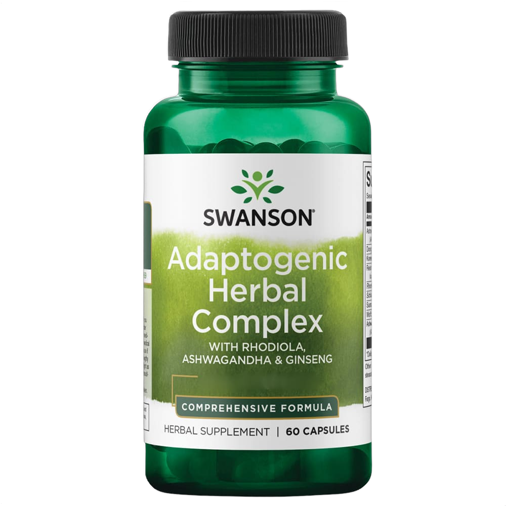 Adaptogenic Herbal Complex with Rhodiola, Ashwagandha & Ginseng