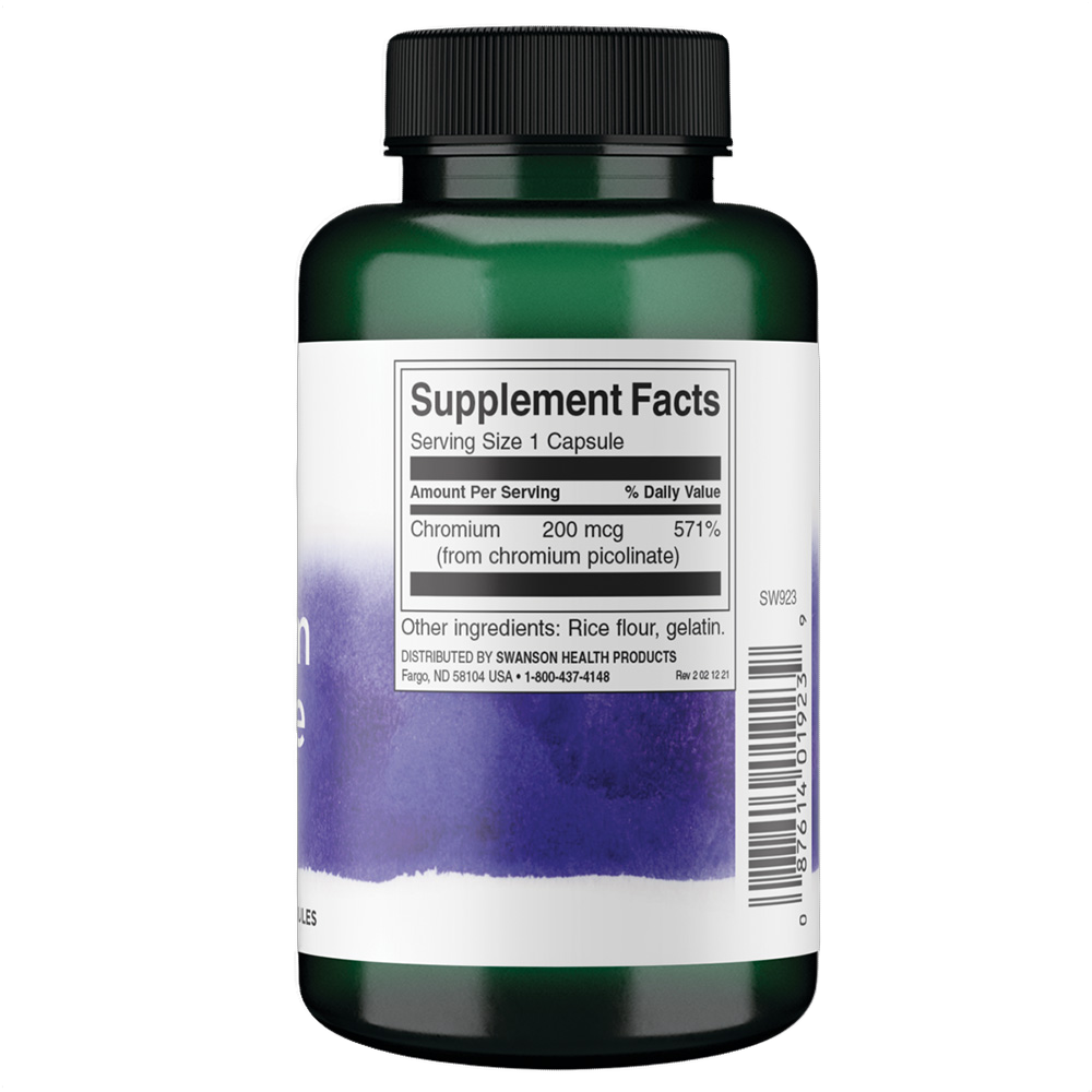 Chromium Picolinate, 200mcg