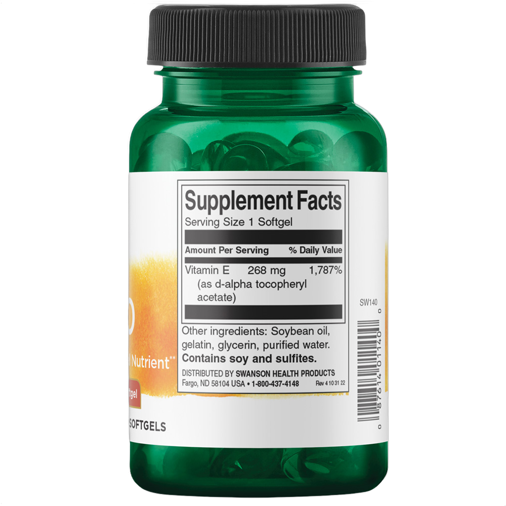Natural Vitamin E400, 400iu (268mg)