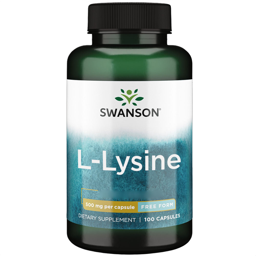L-Lysine Free Form, 500mg