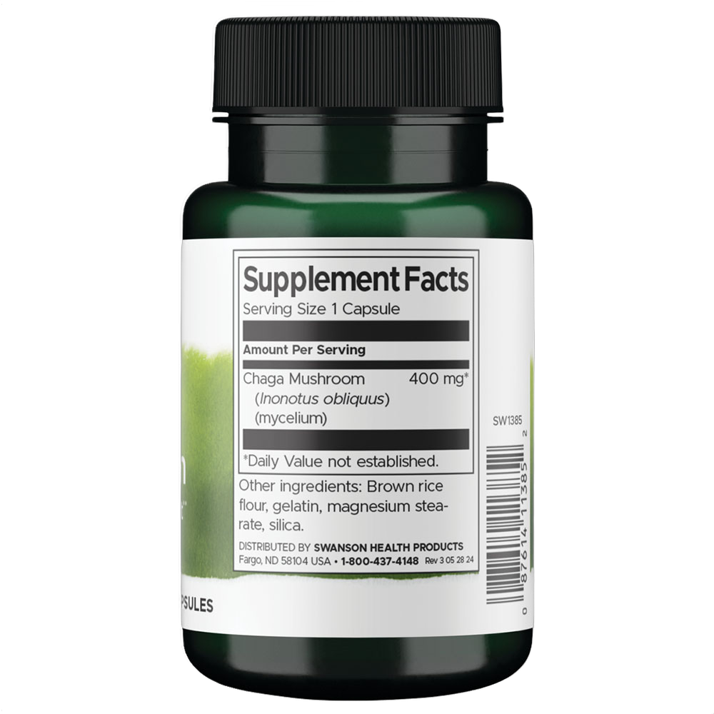 Full Spectrum Chaga Mushroom, 400mg