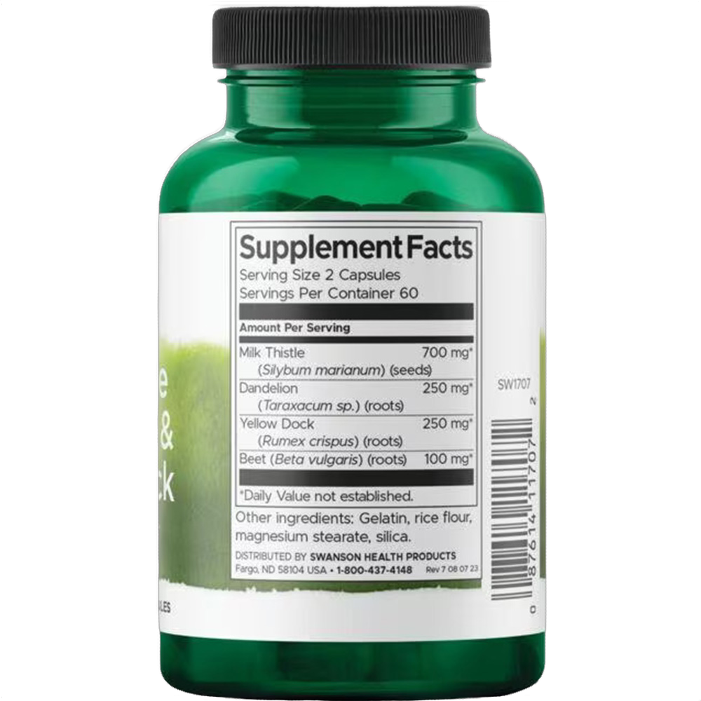 Milk Thistle Dandelion & Yellow Dock