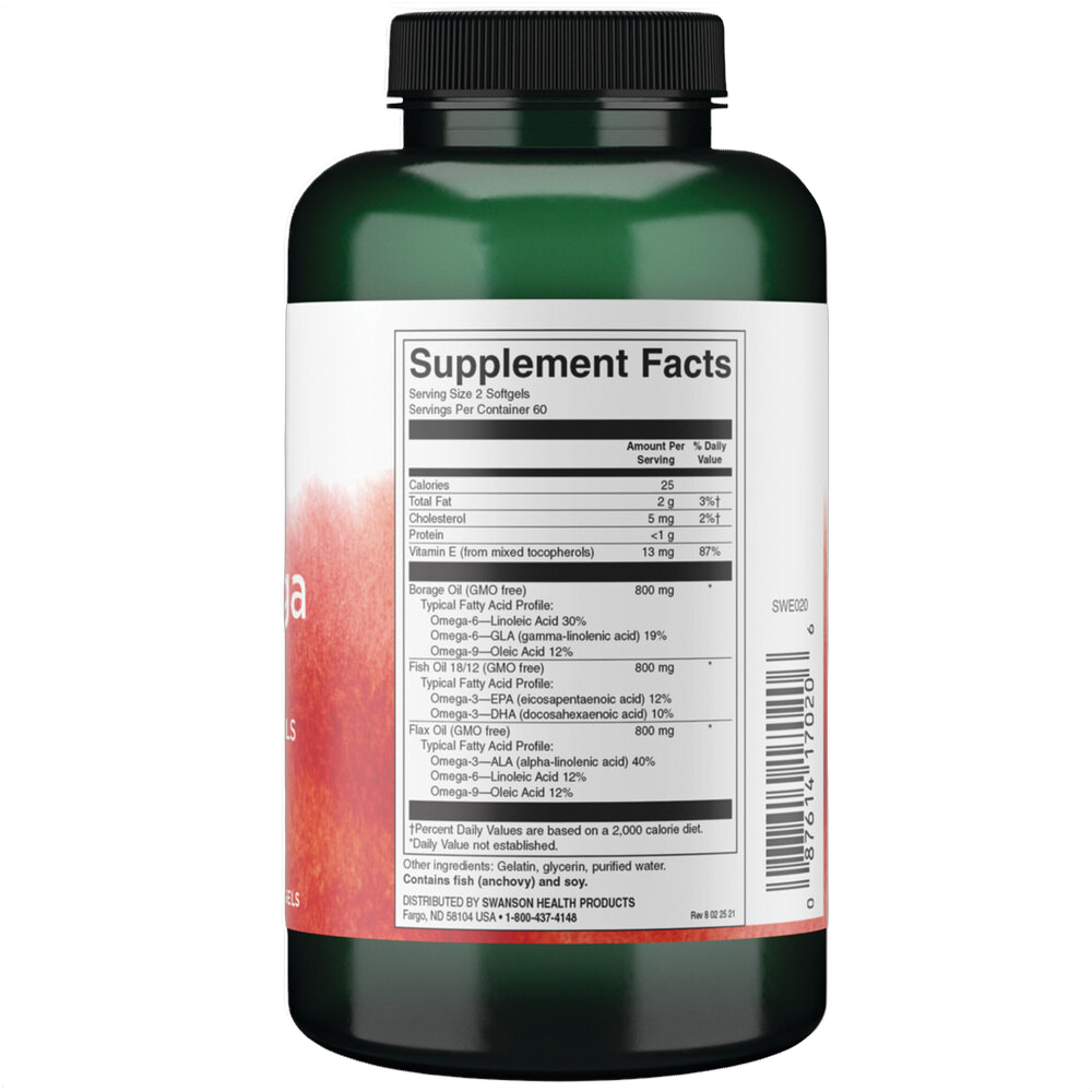 Multiomega 3-6-9 Flax, Borage & Fish Oils