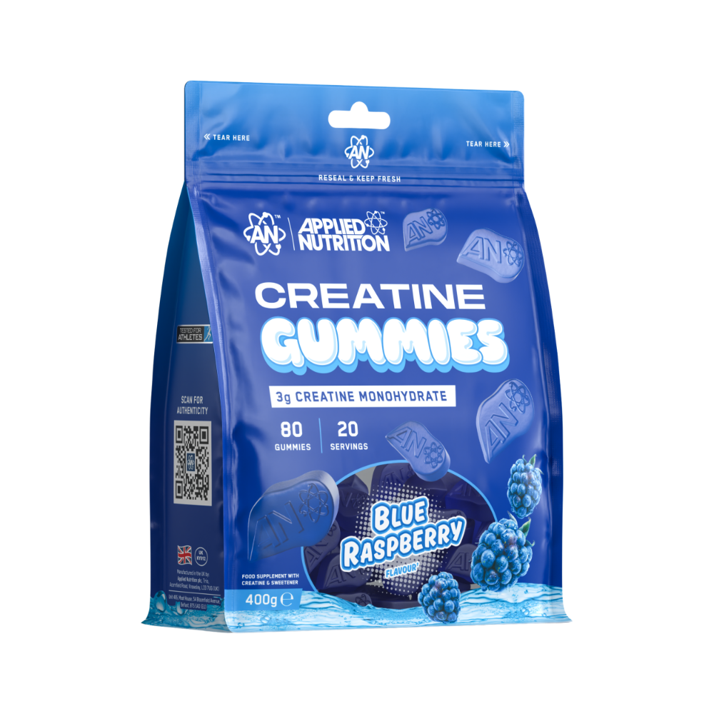 Kreatin-Gummibärchen, Blaue Himbeere