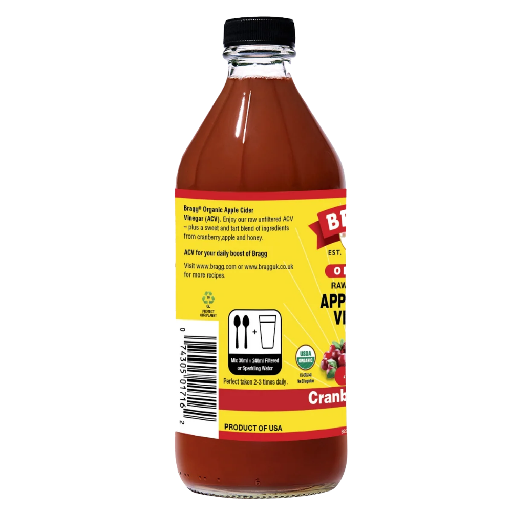 Bio-Apfelessig mit Cranberry und Apfel
