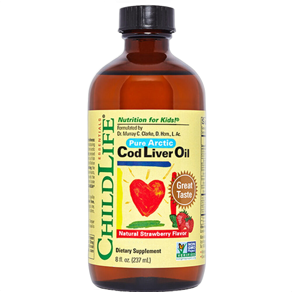 Aceite de hígado de bacalao, sabor a fresa