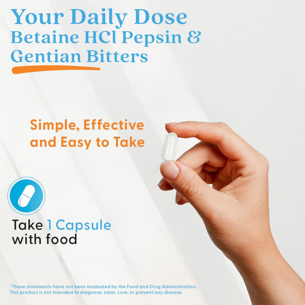 Betaine HCL & Pepsin and Gentian Bitters