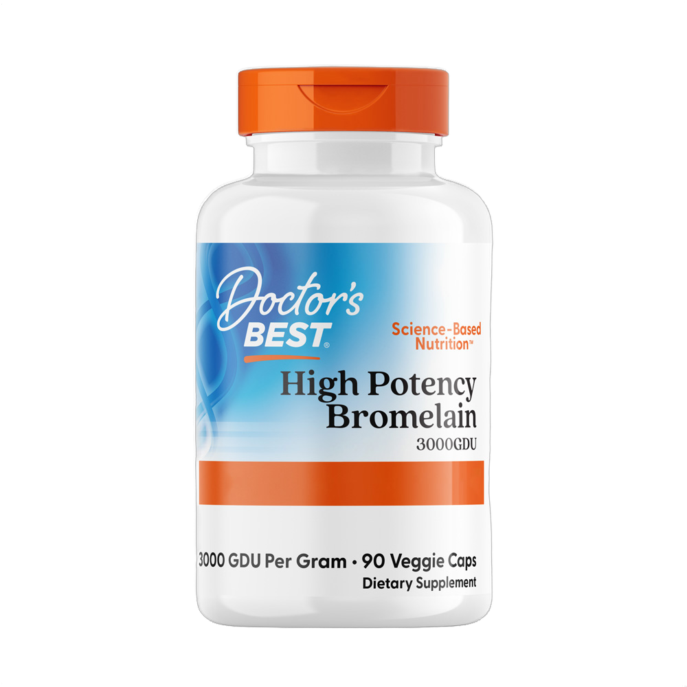 Bromélaïne haute puissance 3000 GDU, 500 mg