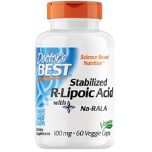 Stabilized R-Lipoic Acid with BioEnhanced Na-RALA, 100mg
