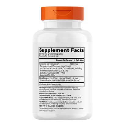 Curcumine à haute absorption, 500 mg