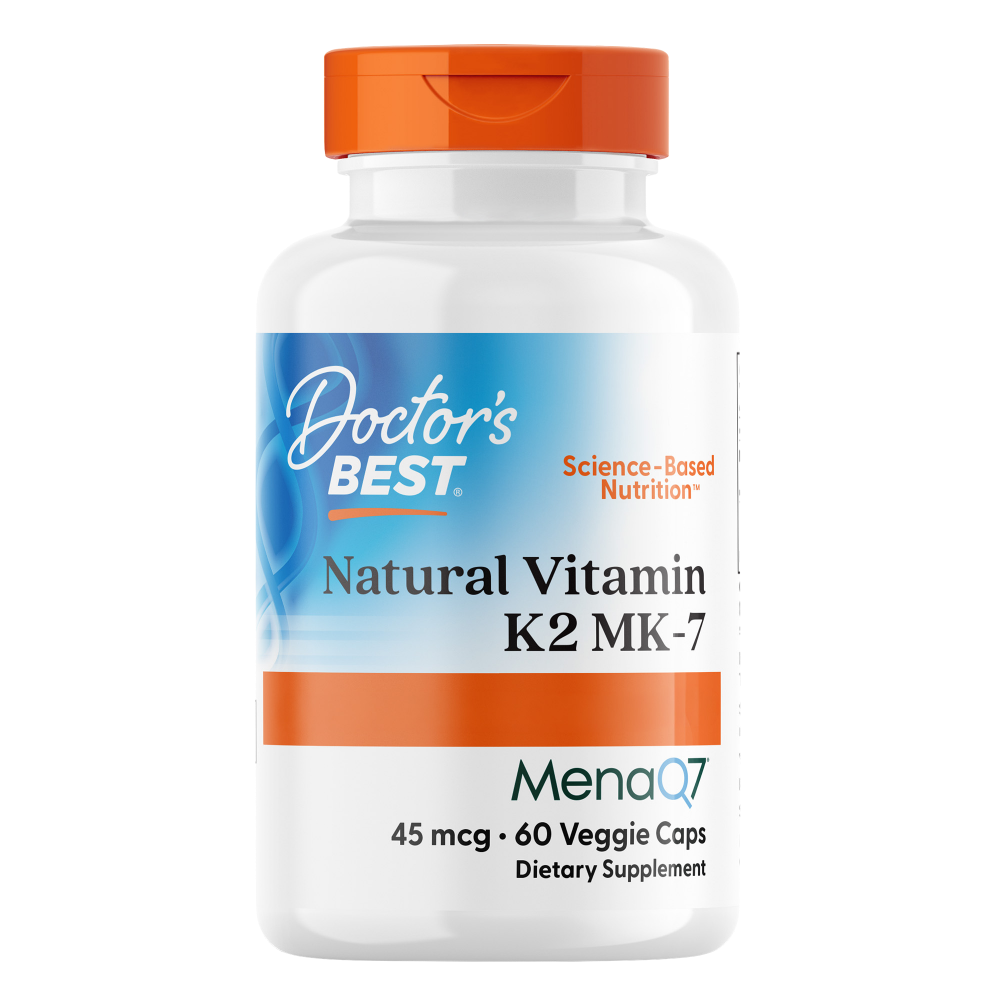 Vitamina K2 natural MK-7 con MenaQ7, 45 mg