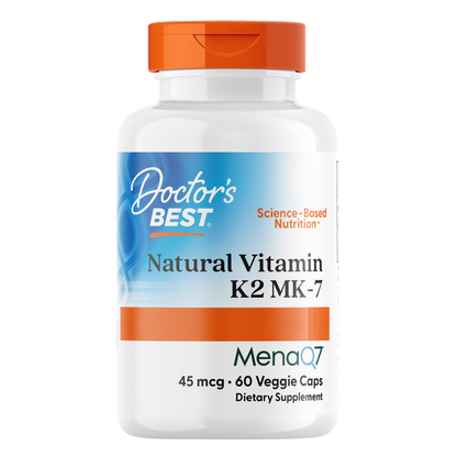 Vitamina K2 natural MK-7 con MenaQ7, 45 mg