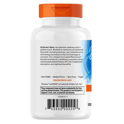Curcumina fitosoma con Meriva, 500 mg