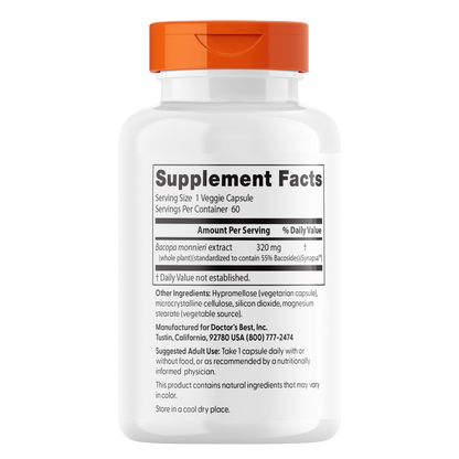 Bacopa mit Synapsa, 320 mg