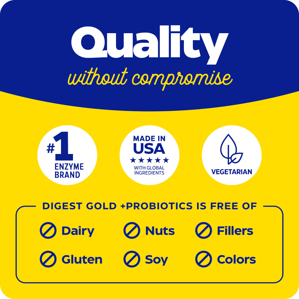 Digest Gold + Probiotics, supporto digestivo per pasti abbondanti