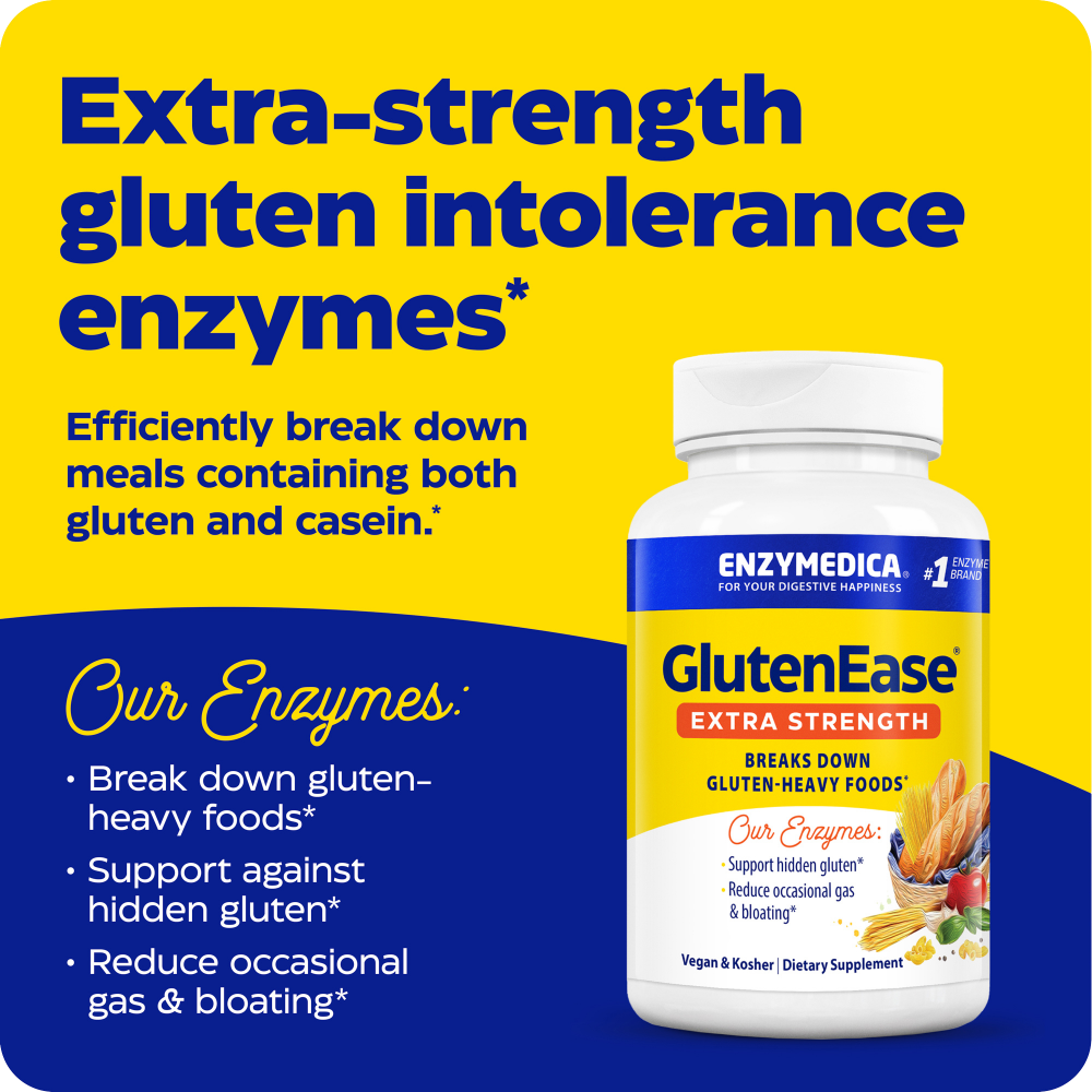 GlutenEase, Extra fort, pour faciliter la dégradation du gluten,