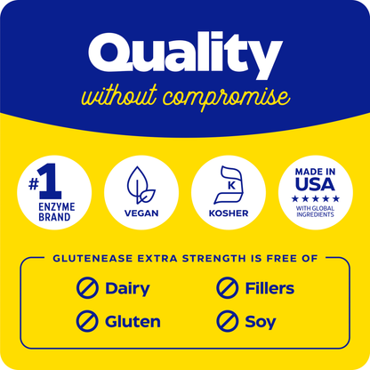 GlutenEase, Extra fort, pour faciliter la dégradation du gluten,