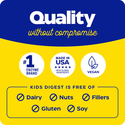 Kids Digest Chewable, (pour enfants) aide à la digestion en douceur